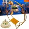 Wedding Cake Stand Golden Double Hoop Flower Rack Floral Hoop Arch Decor 80cm